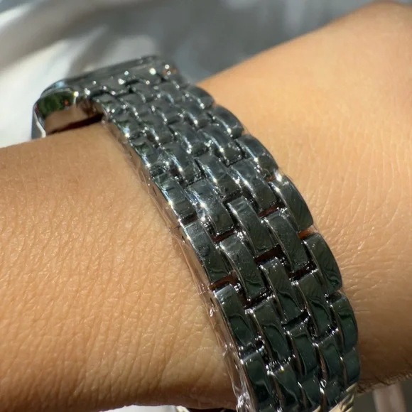 Panther silver Classic rectangle Stainless Steel Watch have size control tools - Picture 13 of 15